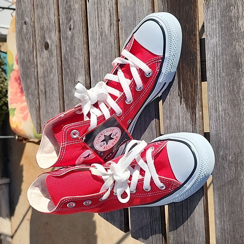 NWT: Red Converse High Tops